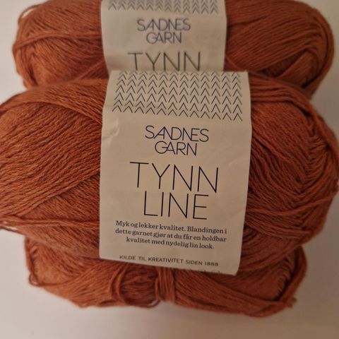 Tynn Line fra Sandnes garn, 186 g Terrakotta