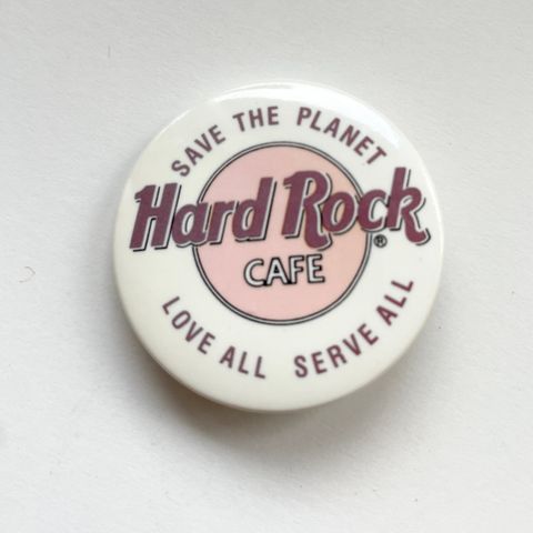 Hard Rock Cafe Button fra 90 tallet