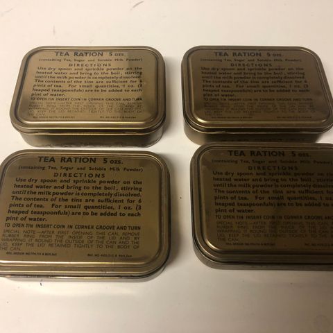 Repro WW2 British Tea Ration Tin - Vintage