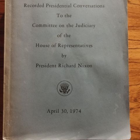 Submission of Recorded Presidential Conversations - Richard Nixon