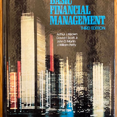 Finans / økonomi - boken "Basic Financial Management" - lærebok