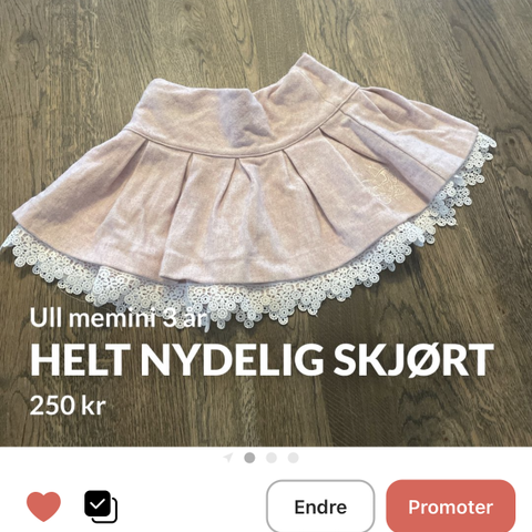 Memini ullskjørt 3 år