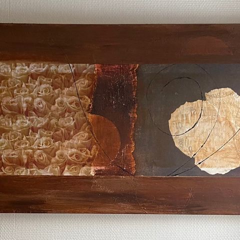 Mixed media, av Therese Enger Andersen 100 x 40cm