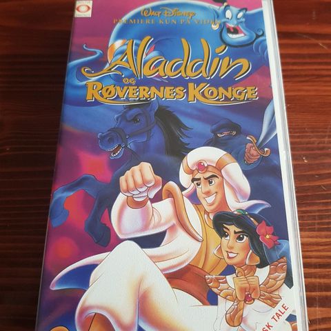Aladdin og Røvernes Konge vhs