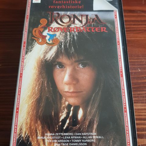 Ronja Røverdatter vhs