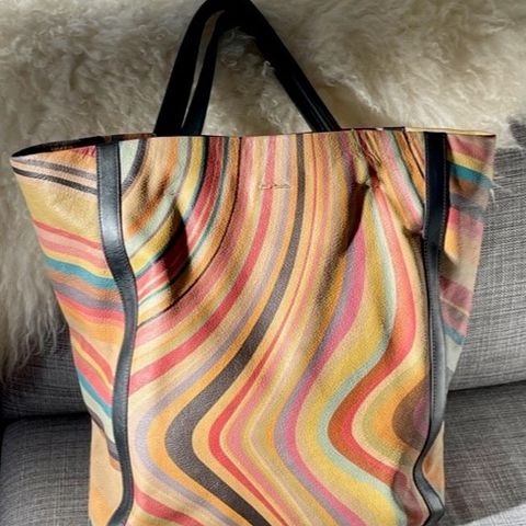 Paul Smith Designer Tote Lær Håndveske (Stor)