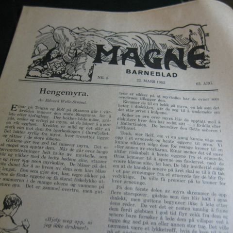 Magne Barneblad nr 5  1952