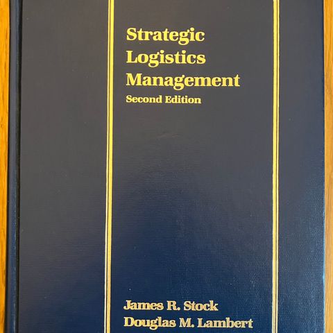 Logistikk bok "Strategic Logistics Management" - supply chain lærebok