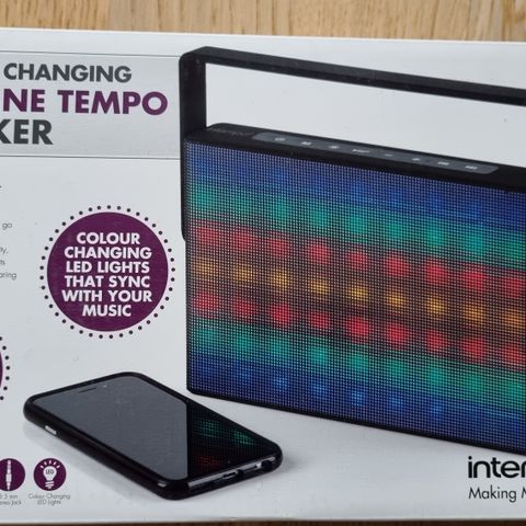 Intempo, bluetooth speaker med LED