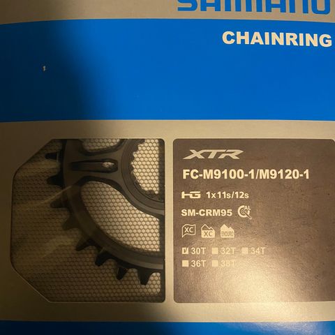 Shimano xtr sm-crm95 30t 12 speed