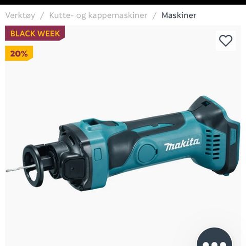 Makita gipskutter 18v ønskes kjøpt