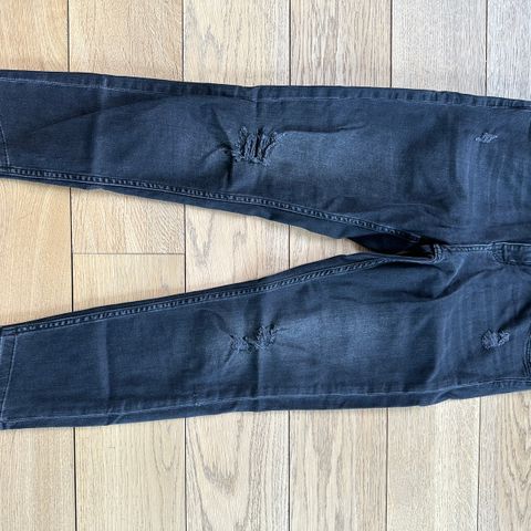 Zara bukse denim stretch svart str 40