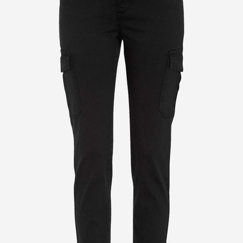 NY SVART STRETCH TWILL-BUKSE I BOMULL, STR. 44