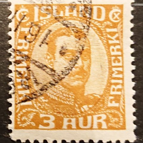 ISLAND: 1920, Christian X, AFA 84 / Is153 v