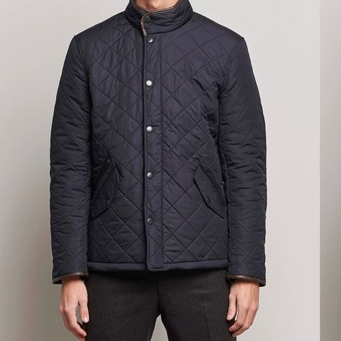 Barbour quiltet Powell medium. BRUKT 1 GANG!