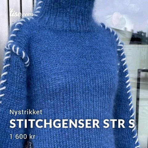 Nystrikket Stitch-genser str small