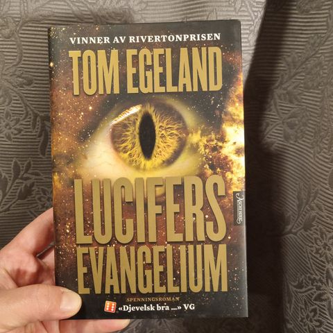 Lucifers Evangelium skrevet av Tom Egeland. Innbundet!