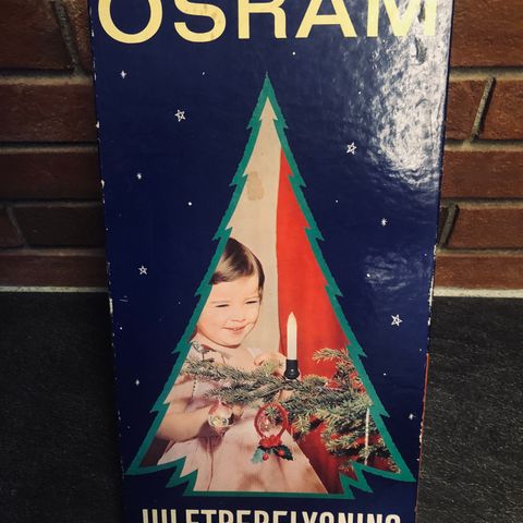 Vintage. Osram juletrebelysning