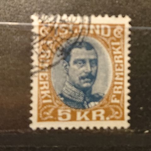ISLAND: 1920, Christian X, AFA no 98, / Is156  v