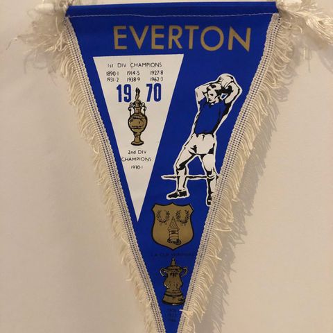 Everton - nydelig vintage vimpel