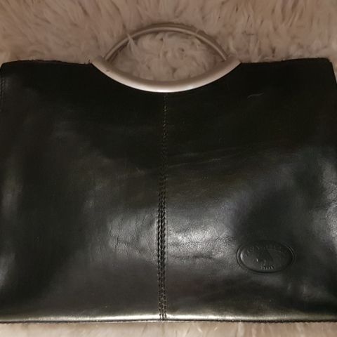 Many black real leather bags mange vesker sort ekte lær kr 100-950