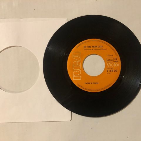 ZAGER & EVANS / IN THE YEAR 2525 - 7" VINYL SINGLE