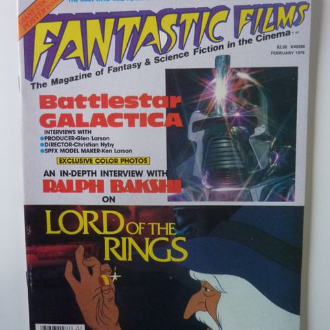 Fantastic Films, Filmmagasin fra 1979 med stor Lord of the Rings Story