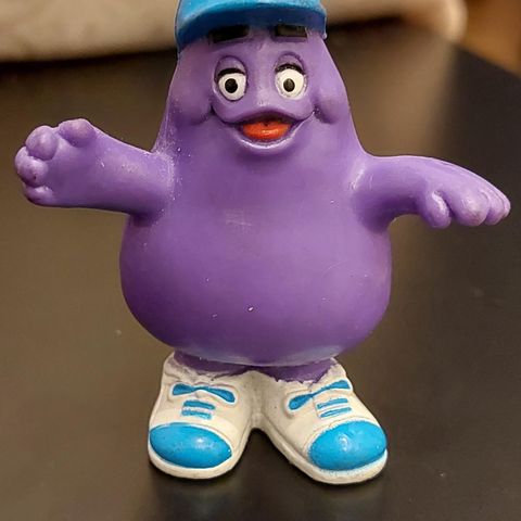 Vintage Grimace figur McDonalds 1990