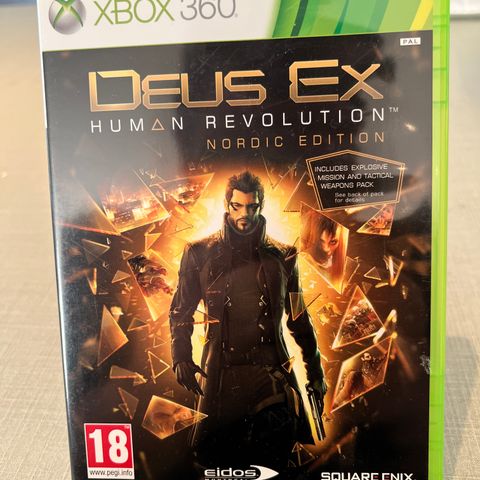 Deus Ex human revolution nordic edition xbox 360