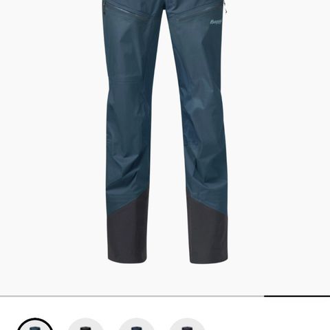 Bergans Senja 3L W pants orion blå XS /S Goretex bukse- ubrukt