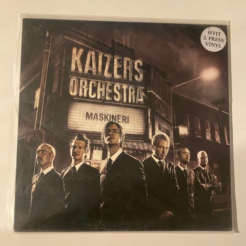 Kaizers Orchestra Maskineri hvit vinyl 2. press