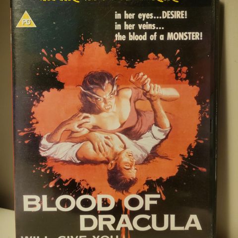 Blood of Dracula dvd,  komplett med kortene. For samlere!