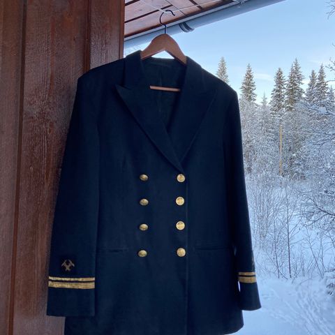 Vintage Uniformsjakke Sjøforsvaret fra 60 70 tallet