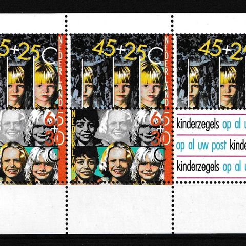Nederland 1981 - Barnefrimerker - postfriskt miniark (NL-36)