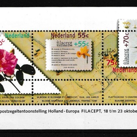 Nederland 1988 - Frimerkeutstilling Haag - postfriskt miniark (NL-41)
