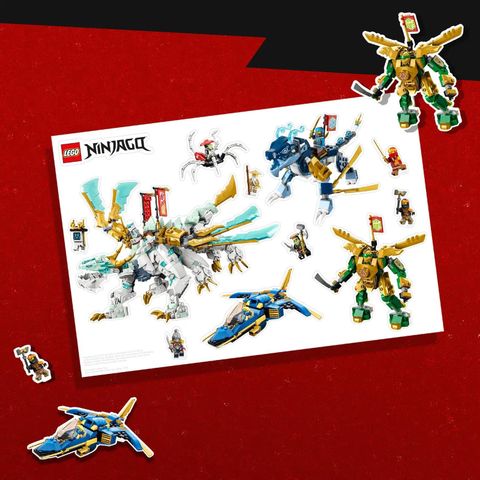 Ny Lego Ninjago klistemerkene