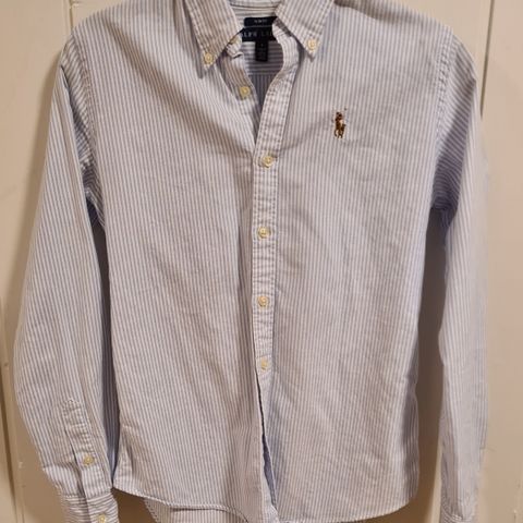 Ralph Lauren skjorte slim fit- lys blå/hvit