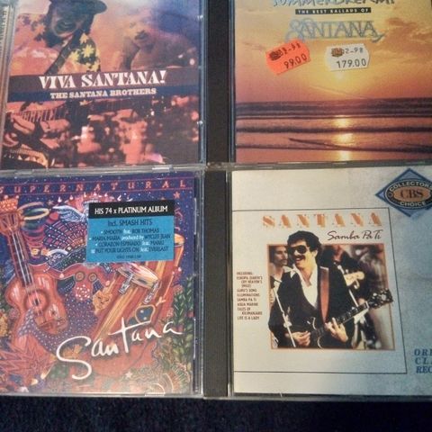 4 x Santana CD - samlet kr 80,-