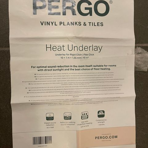 PERGO Heat Underlay