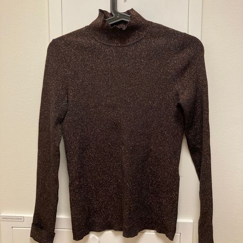 Maje lurex mock neck jumper size 1