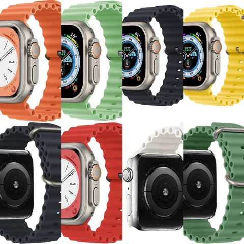 Apple Watch Ocean Band til Ultra Passer også 42/44/45 se annonse