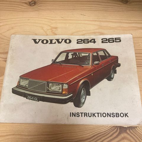 Volvo 264 265 Instruksjonsbok