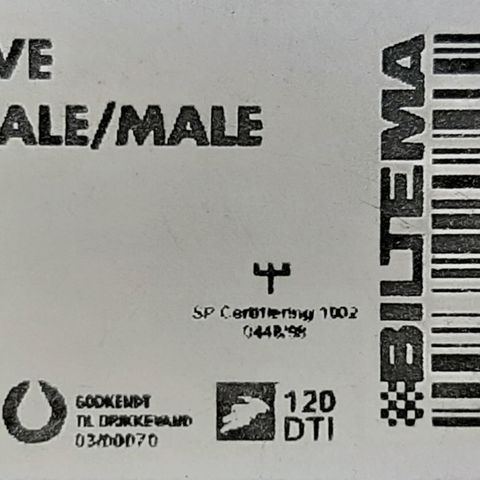Valve female/male 3/8"