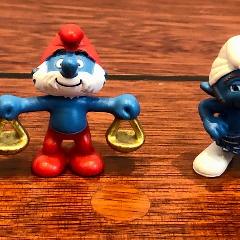 Vintage Smurfe figurer