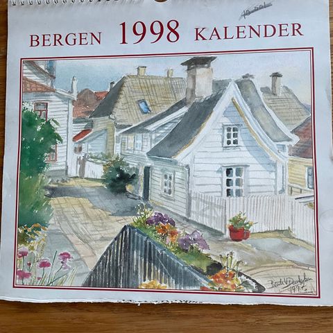 Bergens Kalender Akvarell  1998