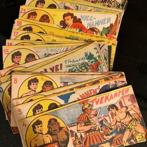 JUKAN 1955 - 27 utgaver, alle veldig fine blader /samlet pris 500 kr