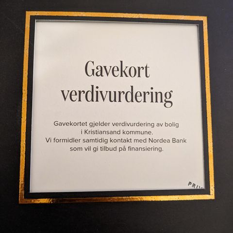 Gavekort.