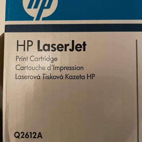 HP Q2612A Tonerkassett Svart (2.000 sider)