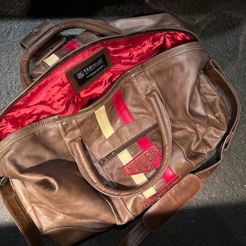 Tag Heuer Grand Prix bag i skinn