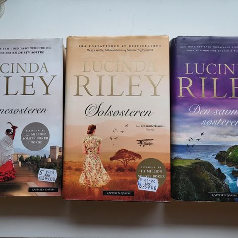 Lucinda Riley nr.5, 6 og 7+ siste bok Atlas